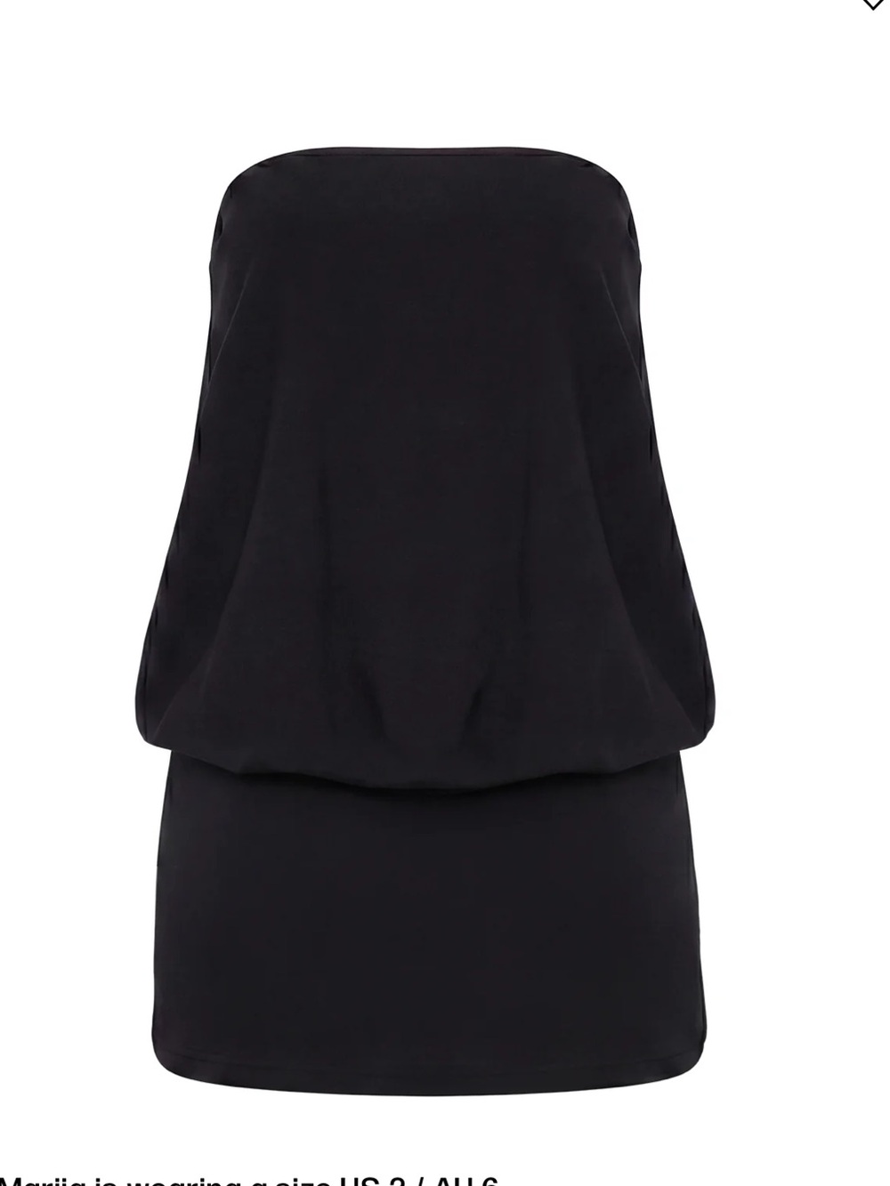 Princess Polly Black Strapless Dress